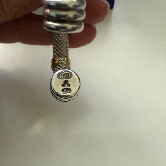 Scott Kay Silver and Gold Mesh Bracelet - Picture 5 of 8